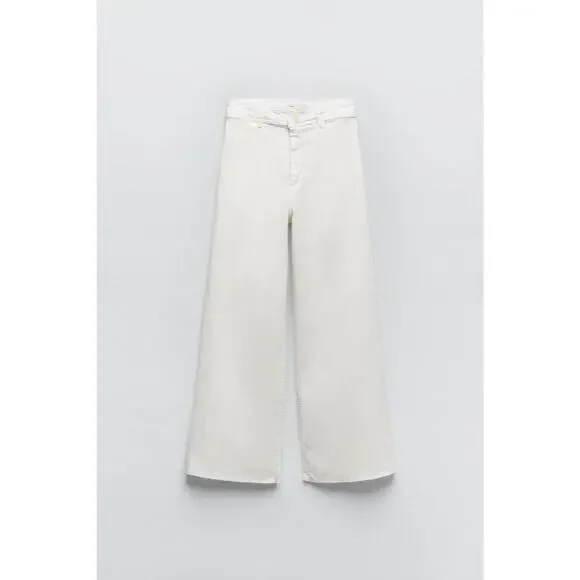 Zara | Jeans | Zara Highwaisted Zw Sailor Straight Jeans 29